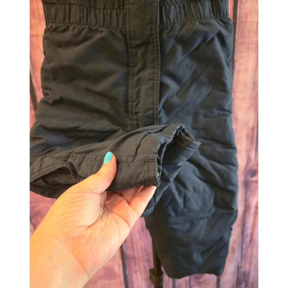 L.L.Bean Cold Buster Snow Bibs Toddler 3T Navy Insulated Fleece Lined Winter